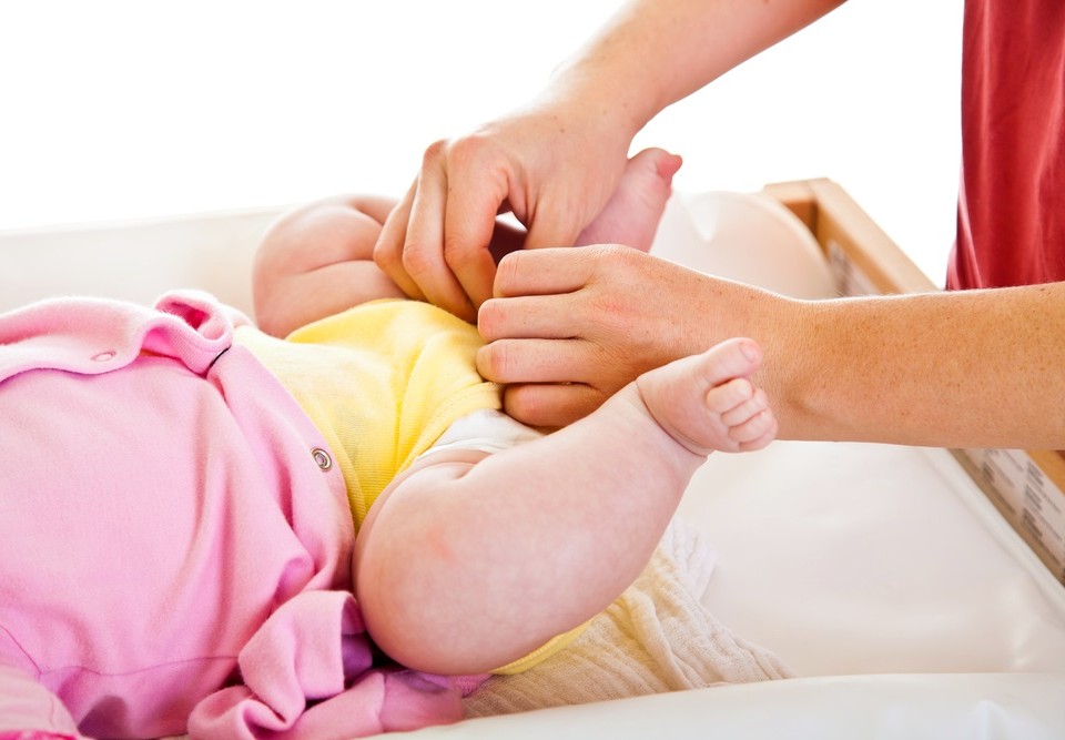 Menjanje pelena kod bebe